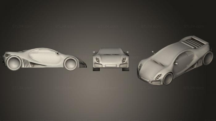 Автомобили и транспорт (Gta spano 2010 3ds, CARS_0200) 3D модель для ЧПУ станка